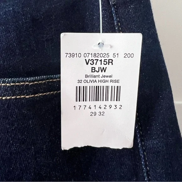 Vervet by Flying Monkey Wide Leg Stretch Cuffed Jean - Brilliant Jewel - Picture 8 of 10